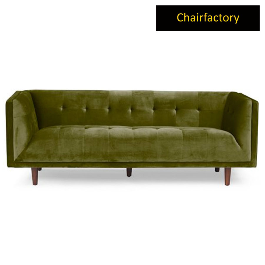Malmo Olive Green Velvet 3 Seater Sofa Bespoke Sofa Designers Chair