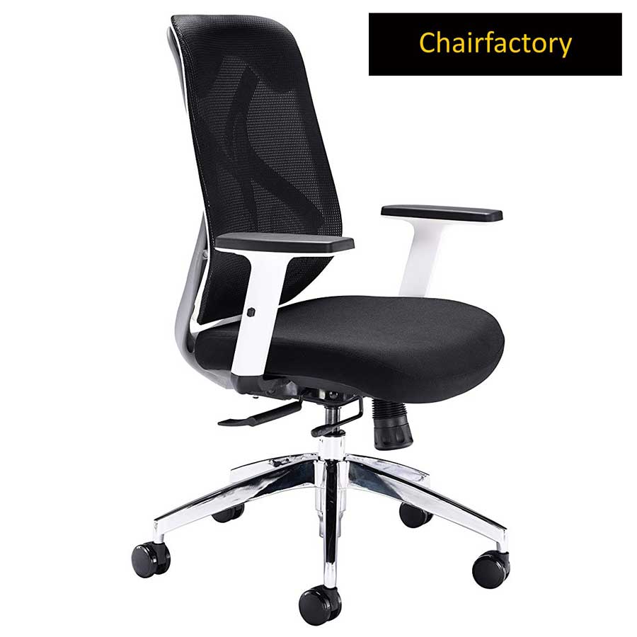 White Octopus Mid Back Ergonomic Office Chair Chair Factory