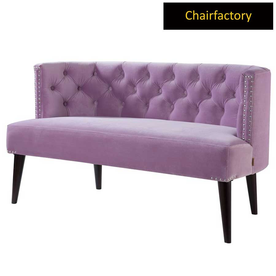 Valaro Pink Velvet 2 Seater Sofa